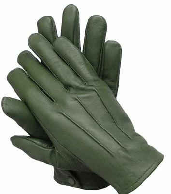 Vestido verde para hombre, guantes de conducción, hechos con cuero genuino de piel de oveja talla XL Foto 1 de 2
