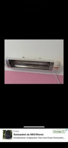 reer Wickeltisch-Heizstrahler Abschaltautomatik Wärmestrahler Wand-Heizstrahler - Bild 1 von 1