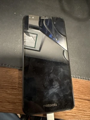 Motorola Moto E6 Smartphone, 16GB, Black, Tested and Working - Image 1 of 2