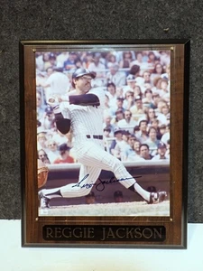 BASEBALL HALL OF FAMER REGGIE JACKSON FOTO INCORNICIATA COA STEINER SPORTS YANKEES - Foto 1 di 3