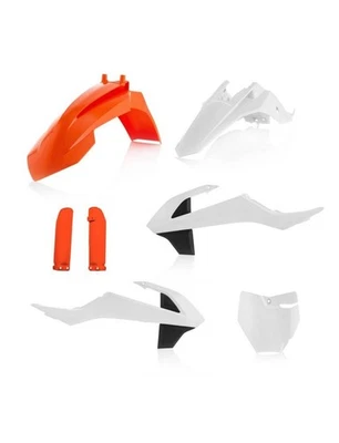 Juego De Carenados Kit De Plástico Compatible Con KTM SX 65 16-25 Blanco-Oro - Imagen 1 de 4