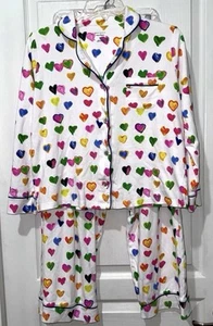 Roller Rabbit x Kerri Rosenthal Womens M Tiny Drops of Love Pajama Set PJS - Bild 1 von 13