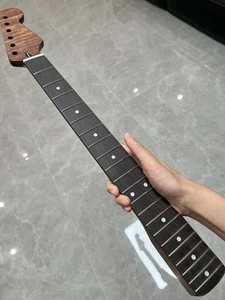 manico chitarra elettrica acero tostato vintage foro accordatore palissandro 22fret satinato fai da te - Foto 1 di 7