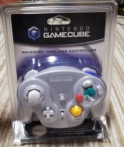 Sealed Nintendo GameCube Wavebird Grey Controller + Receiver - New NOS Authentic - Picture 1 of 7