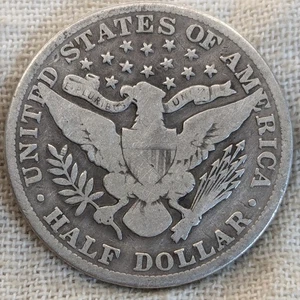Mezzo dollaro da barbiere 1901 VG molto buono- : moneta argento fine bassa coniazione 4,3M - .9 - Foto 1 di 6