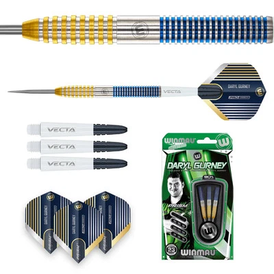 2025 WINMAU Daryl Gurney Steel Tip SC 1.0 Series 23 Gram 90% Tungsten Darts - Image 1 of 4