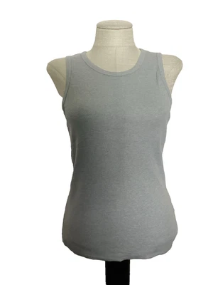 Camiseta sin mangas de punto acanalado elástico cuello alto gris talla XL* SIN LÍMITES Foto 1 de 4