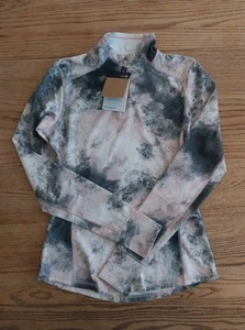 Giacca donna slim nuova con etichetta The North Face stampata invernale calda essenziale 1/4 zip taglia M - Foto 1 di 7