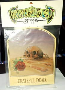 RARE 6" Dead-Head Grateful Dead Tour Sticker Tombstone Vinyl Decal Tour Shoppe - Picture 1 of 5