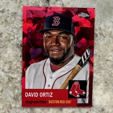 2022 Topps Chrome Platinum #197 David Ortiz Fuchsia Atomic Refractor 84/100
