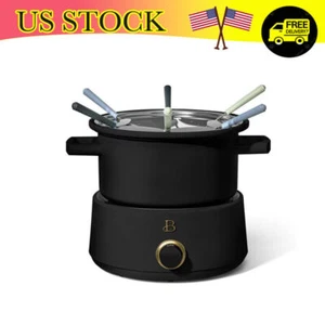 3 Quart Electric Fondue Set with Bonus 2QT Ceramic Pot for Chocolate Family Home - Picture 1 of 10