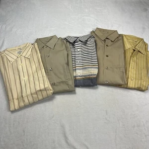 Vintage Military Enlisted Men’s Shirt Lot 5 Piece Collection Two Issued - Picture 1 of 22