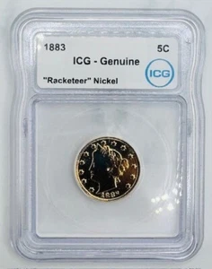 1883 5c Liberty V Nickel ICG - Picture 1 of 4