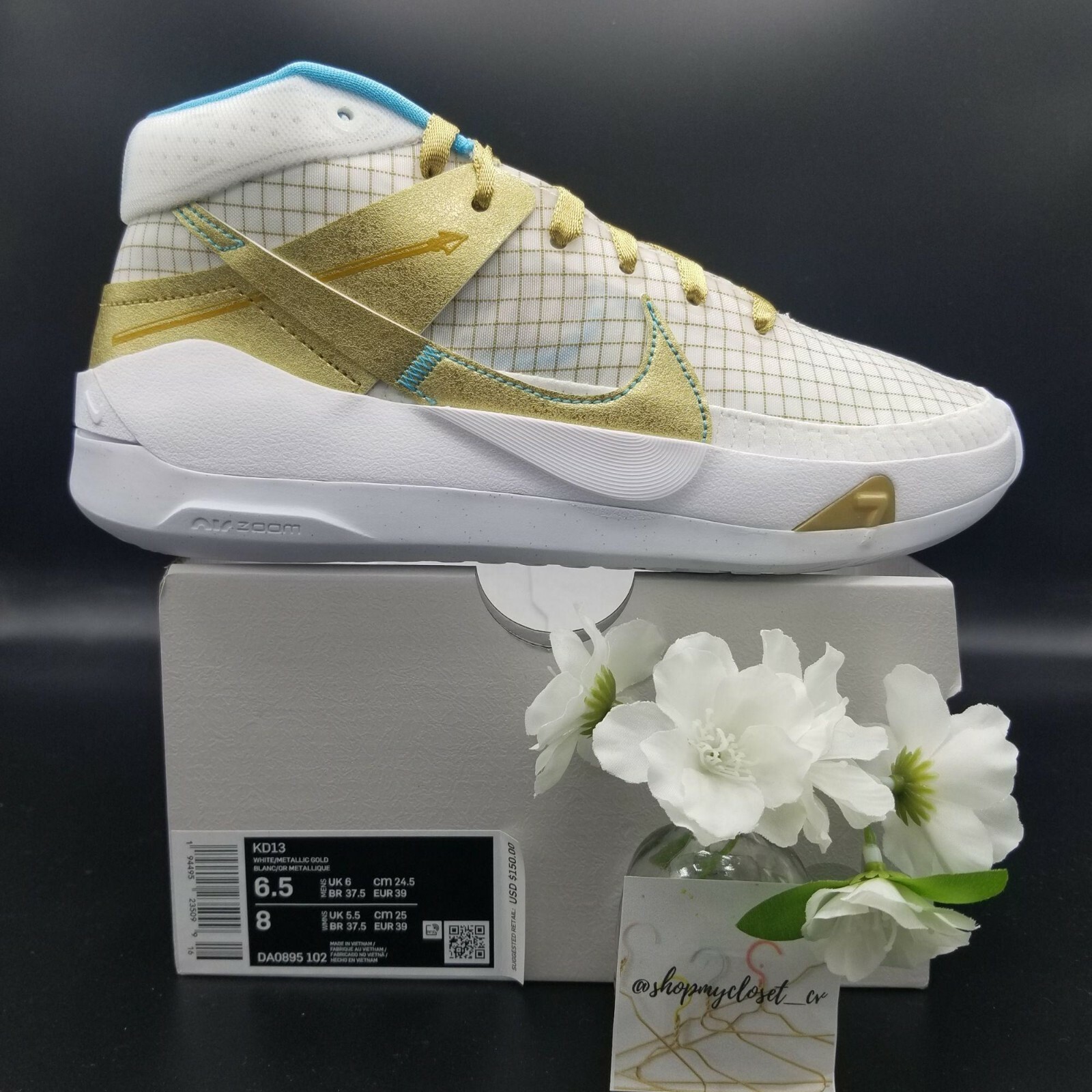 Nike Zoom KD 13 EYBL DA0895-102 KD13 