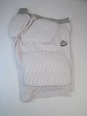 Pantalones Cortos de Compresión de Fútbol ADIDAS Techfit Para Hombres Talla XXL 3 Almohadillas Blanco Gris Foto 1 de 4