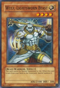 Yu-Gi-Oh! Wulf, Lightsworn Beast LODT-EN023 Super Rare 2020 Reprint Mint! - Picture 1 of 1