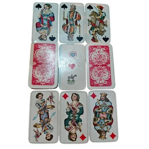 Vintage Antique Card Game Eagle Stamped Fred Piantnik Vienna 26 Cards Gold - Picture 1 of 5