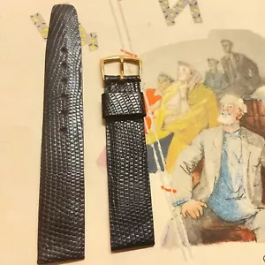 Correa de reloj vintage Real Lizard a principios de la década de 1950 escalas precisas 18 mm para un solo portero - Imagen 1 de 5