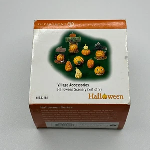 DEPT 56 HALLOWEEN SCENERY PUMPKINS 53165 ONE MISSING BLACK CAT CROW - Picture 1 of 5