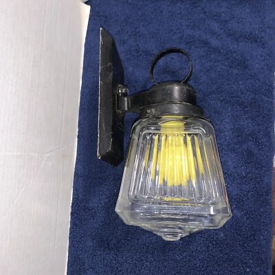 Vintage Cottage, Tudor, Bungalow Art Deco Porch Sconce Light Works Heavy Shade - Image 1 of 4