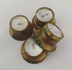 ZESTAW 4 STARYCH RELIKTÓW GIBSON GAŁKI REFLEKTORA ZŁOTE/SREBRNE ROZMIAR US DROBNE SPLINES - Zdjęcie 1 z 7