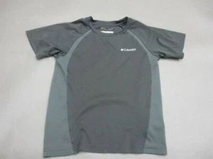 Columbia Size 6-7 Boys Black/Gray Athletic Outdoor Omni-Wick Top T211 - Picture 1 of 10