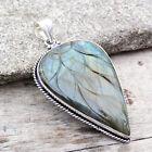Carving Labradorite Sterling Silver Mothers Day Gift Pendant Size 27Mr 80