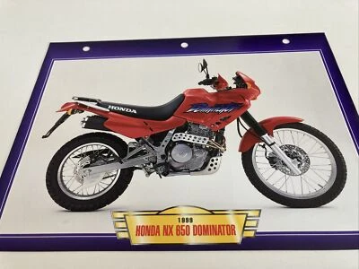 Honda NX650 Dominator 1999 650 NX Motorcycle Passion Collection Atlas Foto 1 de 2