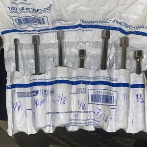 Assorted Socket Nut Drivers 7pcs, Multicolor: 3/16;10mm;3/8;7/16(2);12mm;1/2 - Picture 1 of 2