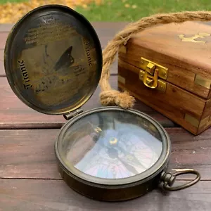 Nautical Compass Gift Sinking Of The Titanic - Picture 1 of 11