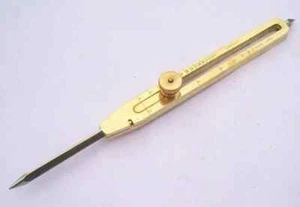 Brass Proportional Divider 9 Inches Engineer Drafting Scientific Tool Handmade - Picture 1 of 8