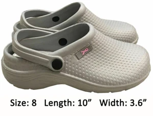 Medical Nursing Womens Comfortable Lightweight Slip Resistant Shoes Gray 8 - Picture 1 of 3