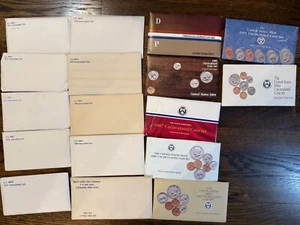 1973-1992 (missing 1983,1986,1988) UNC mint sets - Picture 1 of 1