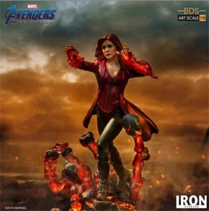 Iron Studios 1/10 Avengers Endgame Scarlet Witch Wanda Art Statue Collection - Foto 1 di 16
