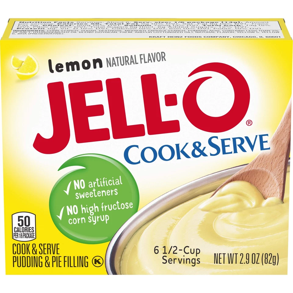 JELL-O Lemon Cook & Serve Pudding and Pie Filling