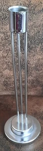 Kerzenständer - Kerzenhalter - Leuchter - Metall - verchromt - 24 cm - Bild 1 von 5