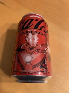 LIMITED 2024 MARVEL IRON MAN COCA COLA COKE ZERO CAN - Can Drained From Bottom - Picture 1 of 1