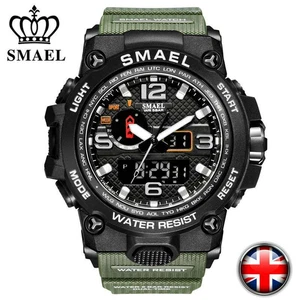 SMAEL Watch Men's Military Shock Quartz Digital Waterproof Sport Wrist Watches