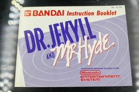 NO GAME- Authentic Manual ONLY! Nintendo NES Dr Jekyll and Mr Hyde
