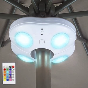 Patio Umbrella Lights Outdoor Umbrella Pole Light Battery Operated Cordless 1... - Picture 1 of 7