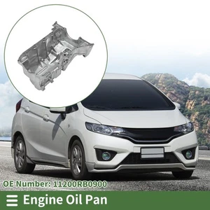 1 Pcs No.11200RB0900 Engine Oil Pan for Honda Fit Base 2009-2013 Aluminum - Picture 1 of 6