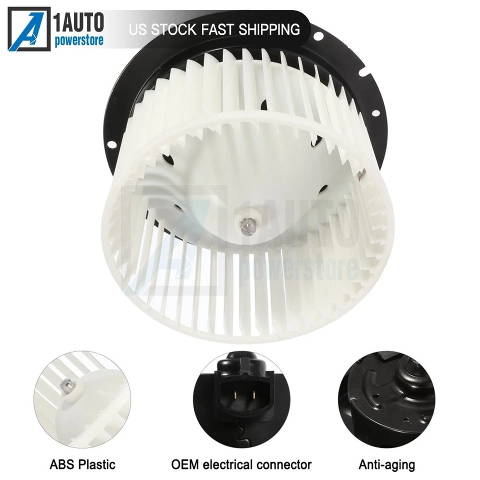 HVAC Heater Blower Motor w/ Fan Cage For 2000-2006 Lincoln LS Ford Thunderbird Foto 1 de 4