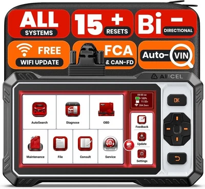 Dispositivo diagnostico Ancel FX61000 OBD2 tutto il sistema IMMO EPB TPMS olio reset test attivo