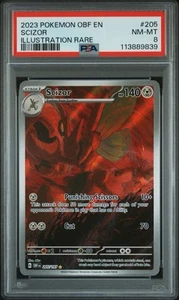 Scizor 205/197 Sv03: Obsidian Flames Holo NM-MT PSA 8 - Bild 1 von 3