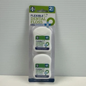 1st Care Flexible Dental Floss Oral Hygiene 2 Pack 40m Each Healthy Gums Teeth - Bild 1 von 6