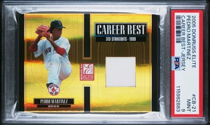 2005 Elite Pedro Martinez Career Best Game Used Jersey Relic CB-21 17/250 PSA 9 - Picture 1 of 2