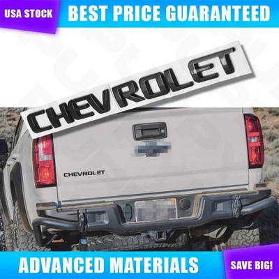 Rear Lifgate Letter Badge Nameplate Emblem For Chevy Traverse 09-17 Gloss Black Foto 1 de 4