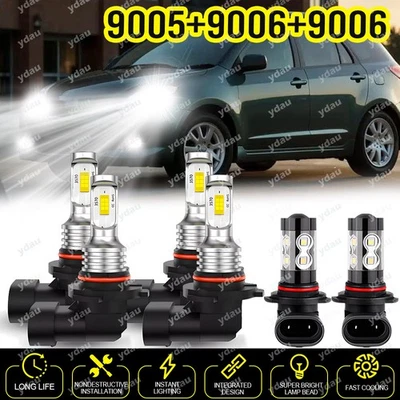 Combo faros LED + bombillas antiniebla para Chevy Silverado 1500 2500 HD 2003-2006 Foto 1 de 4