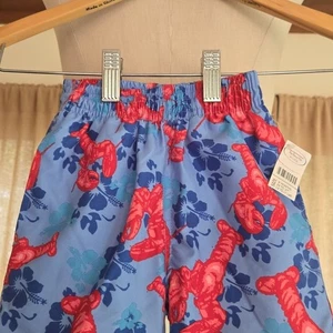 NWT - TALBOTS KIDS - Baby Boy Swim Trunks - Size 6 mon. - Lobster - Picture 1 of 6