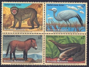 ONU VIENNA 1997 Protezione della natura 4v MNH** - Picture 1 of 1